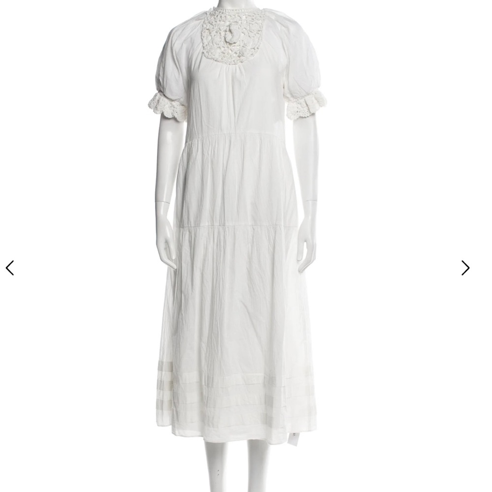 SAYLOR White Dress with Crochet details